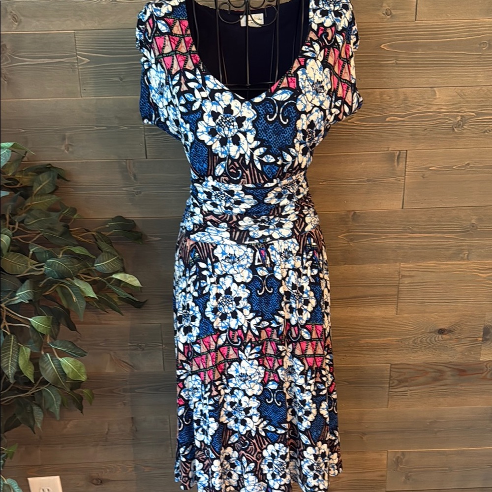 Anthropology meadow RUE batik gardens, floral dress